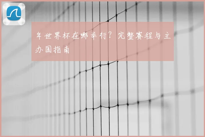 年世界杯在哪举行?完整赛程与主办国指南